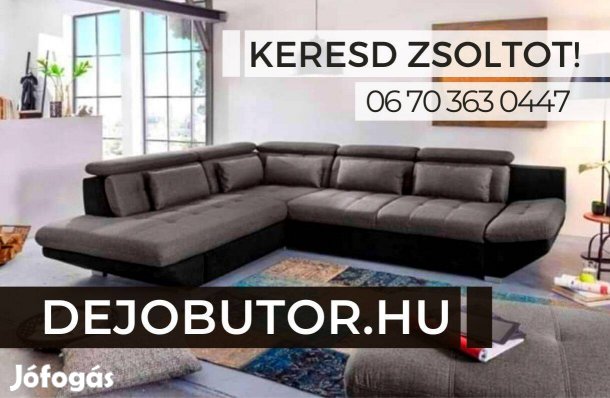Angel sarok kanapé bútor ülőgarnitúra 300x230 cm bronz ágyazható