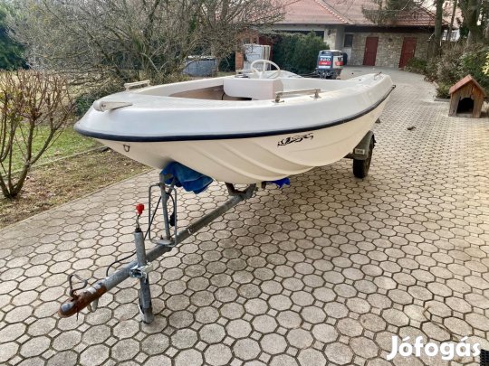 Angelo Molinari 410 Katamarán csónak Selva 20 LE 2T Motorral