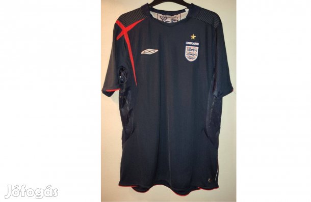 Anglia eredeti Umbro 2005-07 sötétkék mez (L)