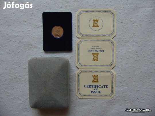 Anglia ezüst emlék 1 crown 1978 díszdobozban