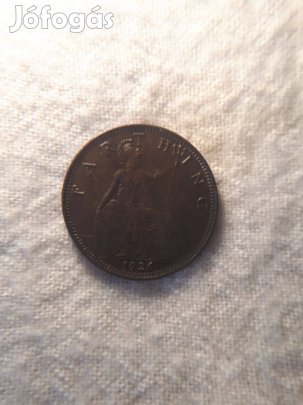 Angol Farthing 1926 Forgalomban volt