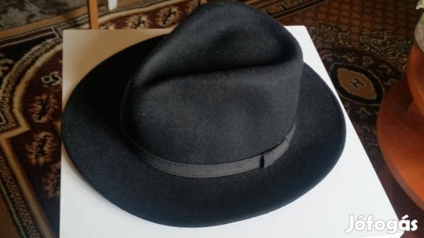 Angol, gyapjú, fedora kalap + ajándék kalap, L