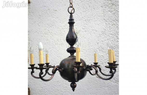 Angol barokk bronz csillár