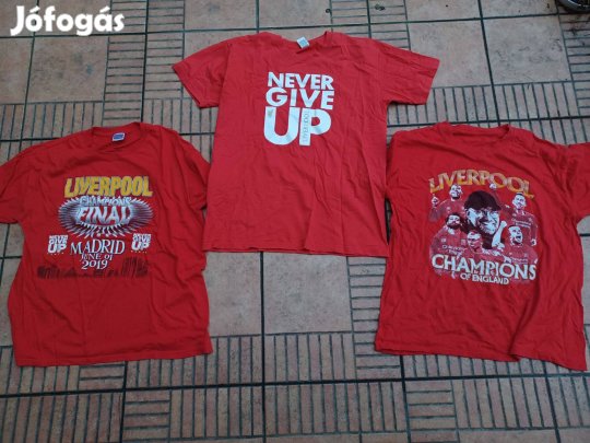 Angol foci Liverpool szurkolói póló M 3db