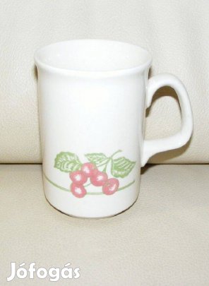 Angol gyümölcsös porcelán bögre
