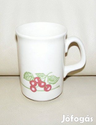 Angol gyümölcsös porcelán bögre