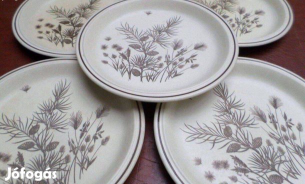 Angol kerámia tányér készlet 5 db Újszerű
