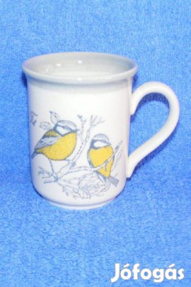 Angol madaras porcelán bögre