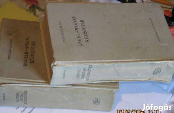 Angol magyar. német magyar kéziszótárak