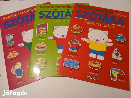 Angol matricás füzet 3 db