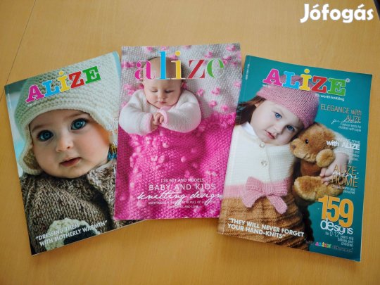 Angol nyelvű Alize kötős magazinok