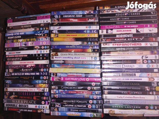 Angol nyelvű DVd filmek sorozatok gyűjtőknek 1200Ft/db tól