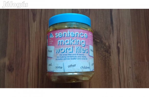 Angol nyelvű műanyag szó dominók