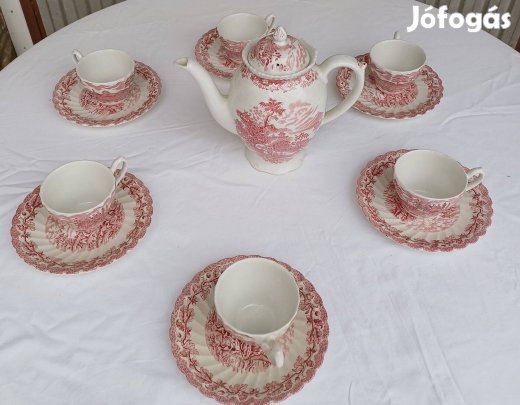 Angol porcelán kávéskészlet