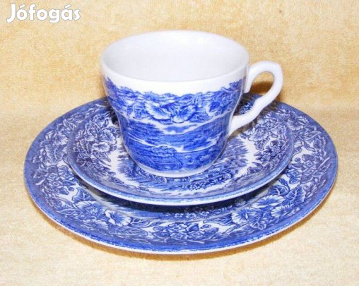 Angol porcelán reggelizőszett