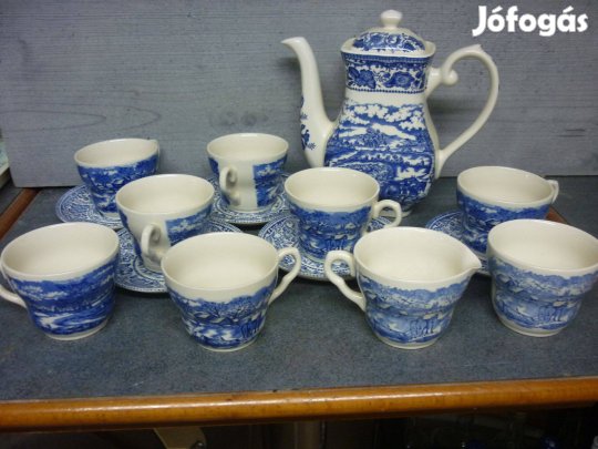 Angol porcelán teás, kávés készlet