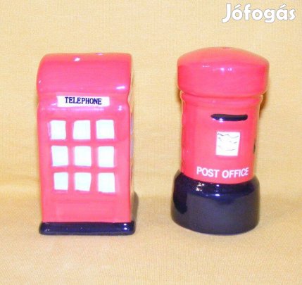 Angol postaláda és telefonfülke só- és borsszóró