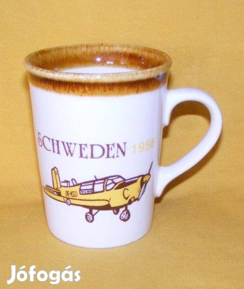 Angol repülős porcelán bögre