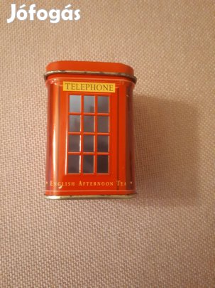 Angol telefonfülke fémdoboz pléh doboz Ahmad