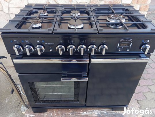 Angol tűzhely Rangemaster deluxe 5 gáz,3 elektromos sütővel