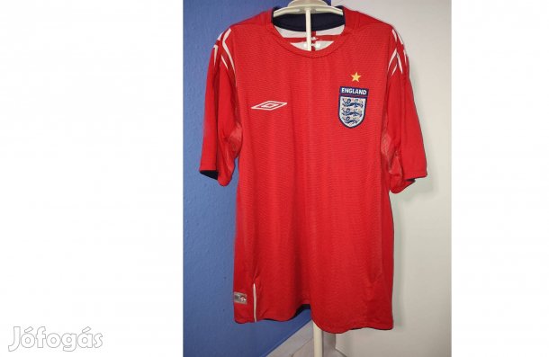 Angol válogatott eredeti piros Umbro 2004-2006 mez (M)