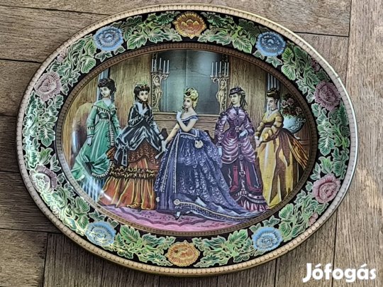 Angol,vintage fém tál