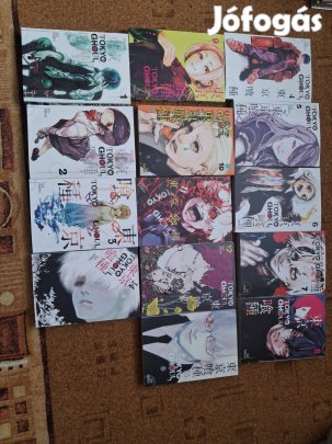 Angolul Tokyo Ghoul teljes 1-14.rész manga( új állapotú)