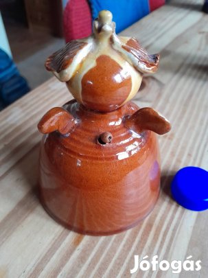 Angyal kerámia csengő