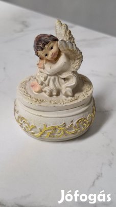 Angyalkás kis ékszer doboz