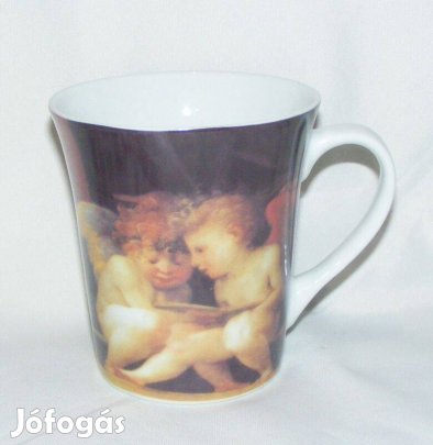 Angyalos porcelán bögre
