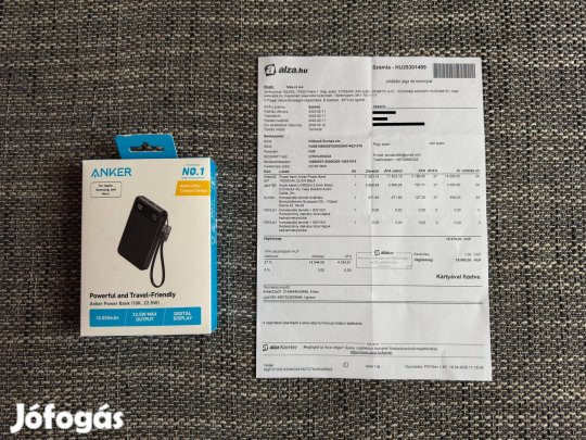 Anker Power Bank 10.000 mAh, Alza garancia 2027.02.11-ig