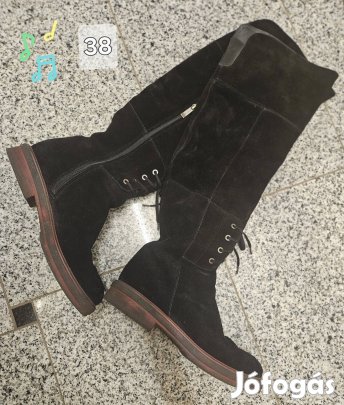 Ann Mex hasított bőr csizma 38