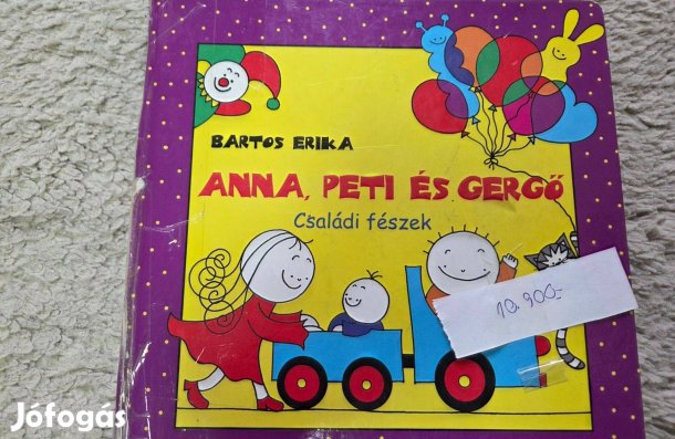 Anna, Peti és Gergő Családi fészek könyv használt állapotban eladó