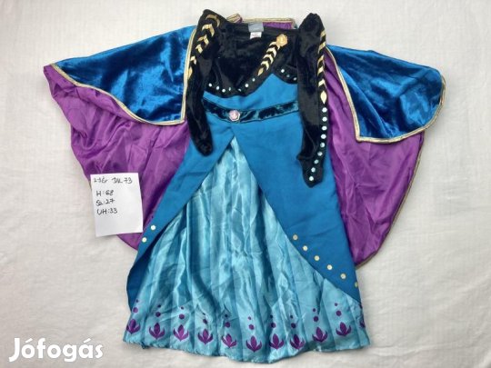 Anna jelmez, hercegnő jelmez, Jégvarázs jelmez DK73