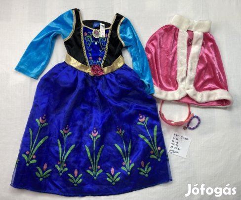 Anna jelmez, hercegnő jelmez, Jégvarázs jelmez DV308