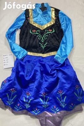 Anna jelmez, hercegnő jelmez, Jégvarázs jelmez, felnőtt jelmez G526