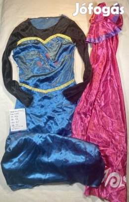 Anna jelmez, hercegnő jelmez, Jégvarázs jelmez, felnőtt jelmez M304