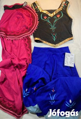 Anna jelmez, hercegnő jelmez, Jégvarázs jelmez, felnőtt jelmez M343