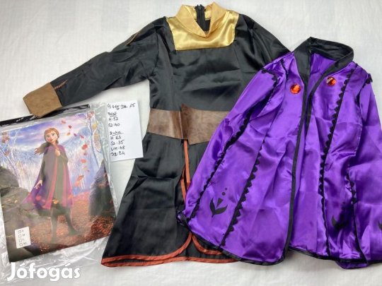 Anna jelmez, hercegnő jelmez, Jégvarázs jelmez, új DK15