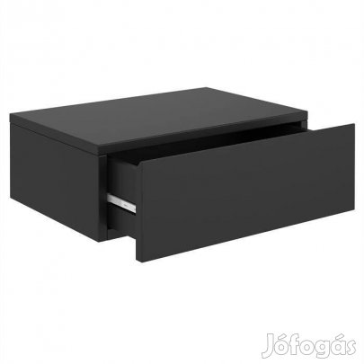 Anne 1 fiókos fali éjjeliszekrény (fekete) 94492