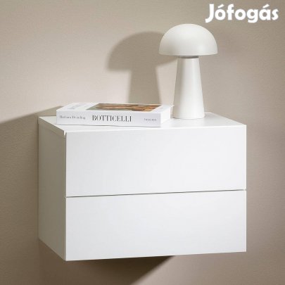 Anni 2 fiókos fali éjjeliszekrény (fehér) 94497