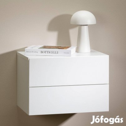 Anni 2 fiókos fali éjjeliszekrény (fehér) 94497