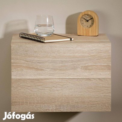 Anni 2 fiókos fali éjjeliszekrény (sonoma tölgy) 94498