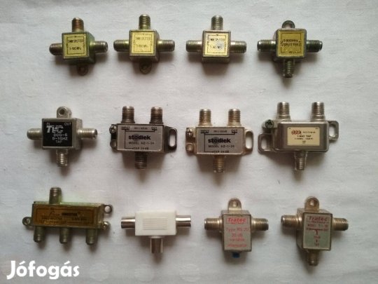 Antenna elosztó, F csatlakozós