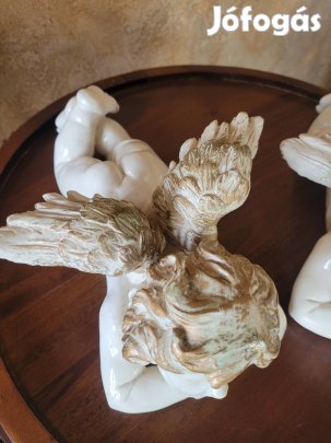Antik 2db porcelán angyalka 