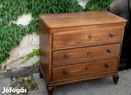 Antik 3 fiókos komód