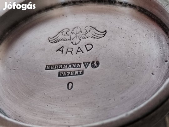 Antik Aradi Vasutas Herrmann Patent kiöntő jelzett ritka db