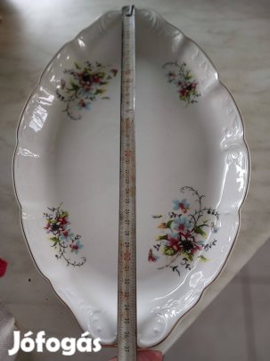 Antik Arpo porcelán barokk nagy pecsenyéstál hibátlan