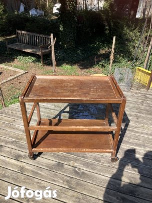 Antik Art Deco Zsúrkocsi