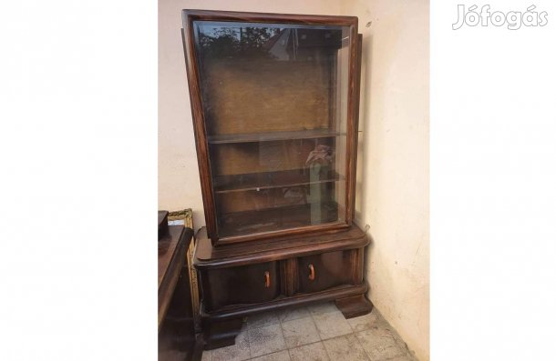 Antik Art Deco vitrin